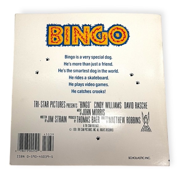 Tri-Star Pictures Bingo 1991 Sch olastic Paperback Adaptation by Beth Goodman - Picture 4 of 4